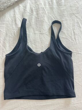 lululemon athletica Black Cropped align tank size 4